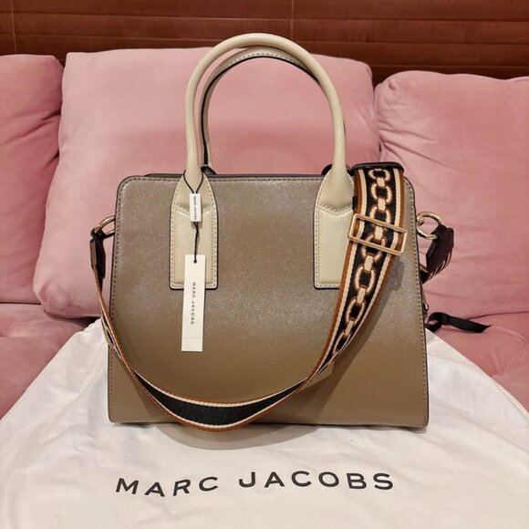 (BRAND NEW) MARC JACOBS Big Shot Color Block Saffiano Leather Satchel - Picture 4 of 10